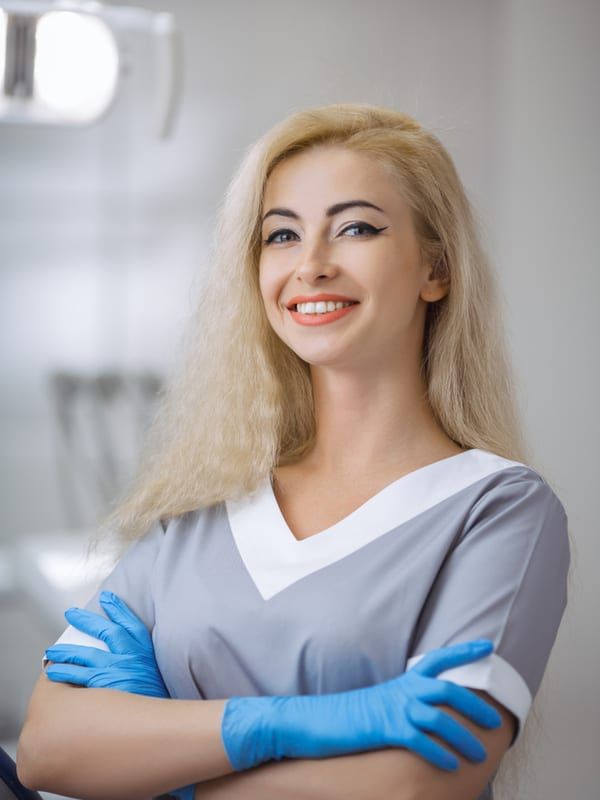 young blone girl dental assistant headshot
